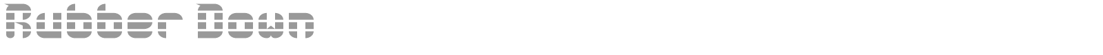 Rubber Down font preview